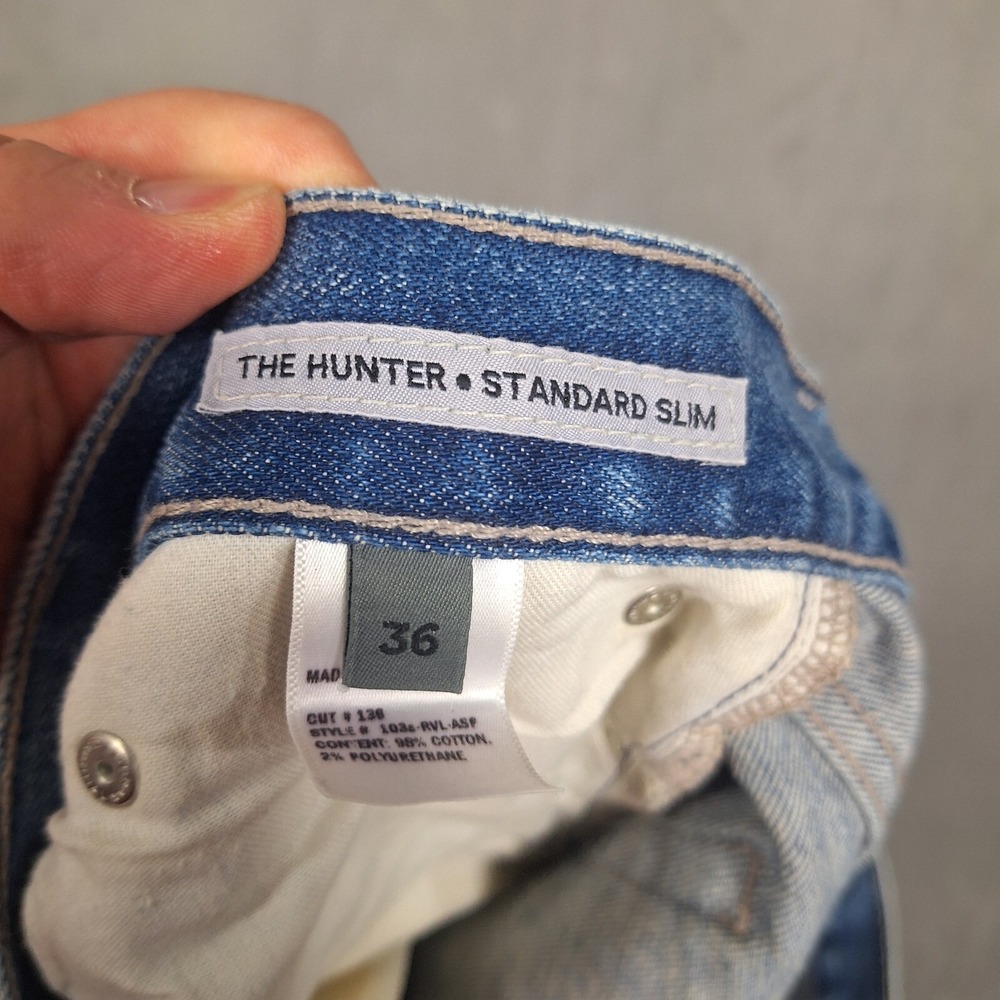 S.M.N. Denim The Hunter slim Jeans Redline Selvedge Mens 36x30 (36x29) USA MADE - Picture 5 of 11